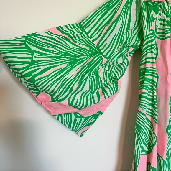 Lilly Pulitzer Green and Pink Blouse - Picture 2 of 3